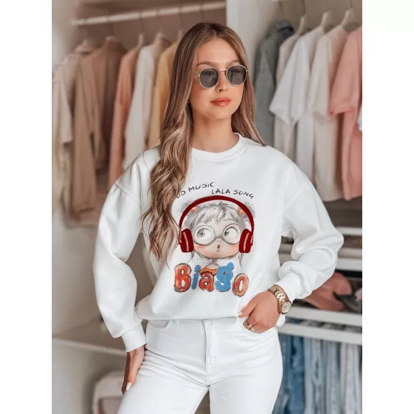  Dámska mikina DSTREET LALA VIBE BY1504 BIELA 