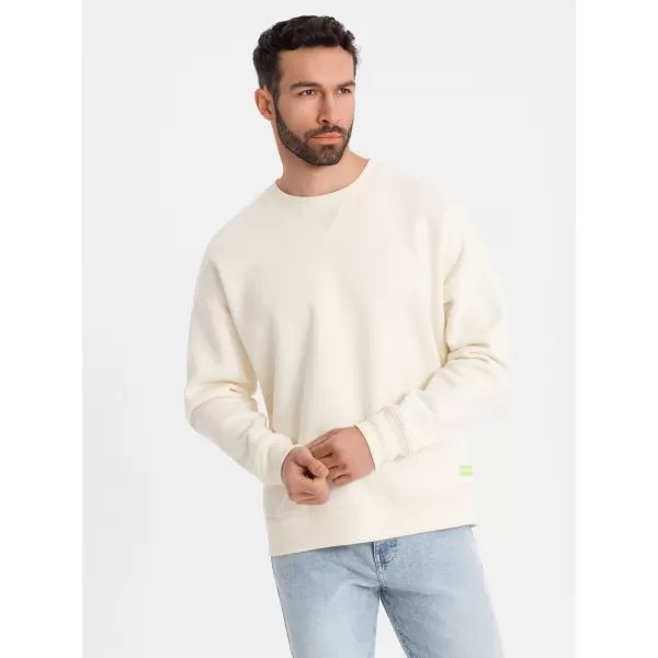  Pánska mikina OMBRE OU-SNBC-0104 KRÉM 