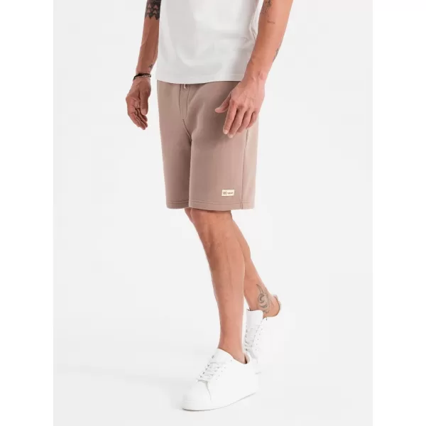  Pánske kraťasy OMBRE OU-SRBC-0101 HNEDÝ 
