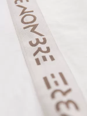 Pánske tričko OMBRE OM-LSCL-0127 ROZBITÁ BIELA