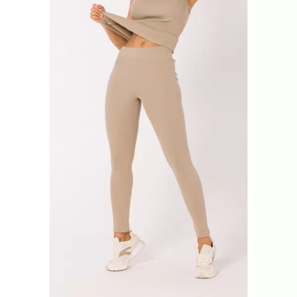  Dámske legíny MOE M734 BÉŽOVÁ 