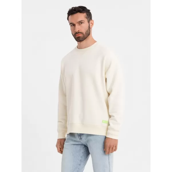  Pánska mikina OMBRE OU-SNBC-0104 KRÉM 