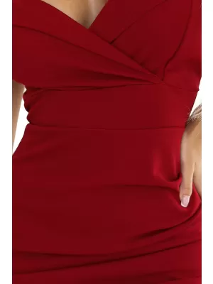 Šaty NUMOCO CALLIE 564-8 BURGUNDSKO