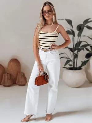 Ženské body DSTREET RY2899 BÉŽOVÁ