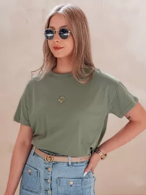 Dámske tričko DSTREET FLORTA RY2556 ZELENÁ