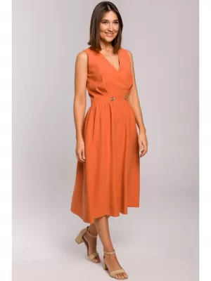 Šaty STYLOVE S224 ORANŽOVÁ