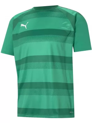 Funkčná košeľa mužov PUMA TEAMVISION JERSEY 704921_05 PEPERGREEN/POWERGREEN/WHITE