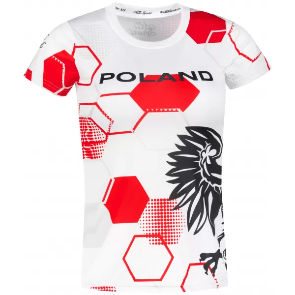  Dámske prémiové funkčné tričko ALTISPORT VOJ/ALW036PL/TR01 HEXA-WH 