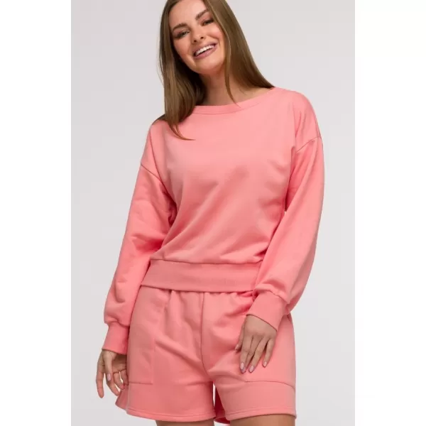  Dámska mikina BEWEAR B293 KORALOVÝ 