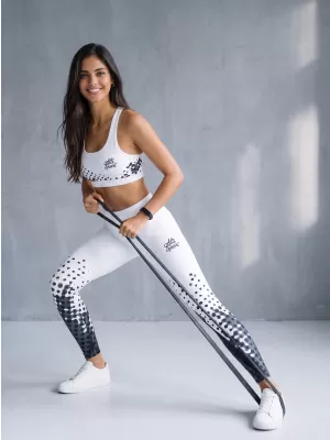 Dámske prémiové legíny ALTISPORT VOJ/ALW109LEG01 ČIERNOBIELY