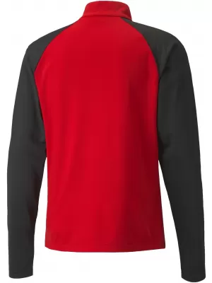 Pánska mikina PUMA TEAMLIGA 1/4 ZIP TOP 657236_01 PUMA RED/PUMA BLACK