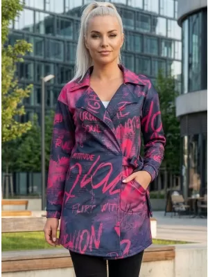 Dámska prémiová taška na mikinu ALTISPORT VOJ/ALW105MI05 ČIERNA RUŽOVÁ