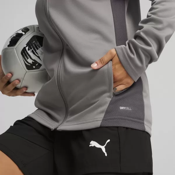  Dámska bunda PUMA TEAMGOAL TRAINING JACKET WMN 658635_13 LIATINA/BIELA/TIEŇOVÁ ŠEDÁ 