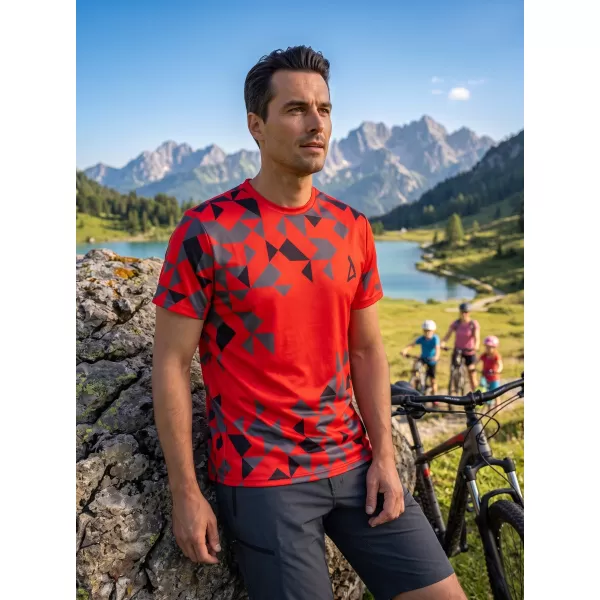  Prémiové pánske funkčné tričko ALTISPORT VOJ/ALM108TR01 ČERVENÁ 
