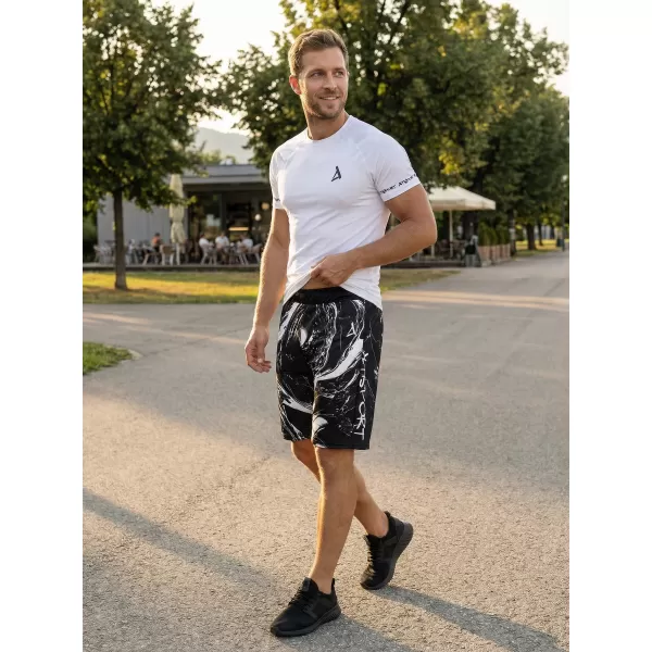  Prémiové pánske funkčné šortky ALTISPORT VOJ/ALM071KRA01 ČIERNOBIELY 