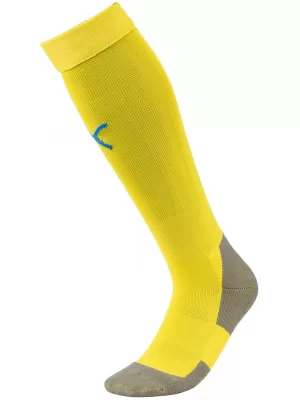 Futbalové ponožky PUMA TEAM LIGA SOCKS CORE 703441_17 POČÍTAČOVÁ ŽLTÁ/ELEKTRICKÁ MODRÁ L
