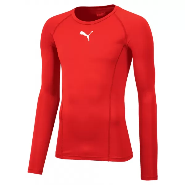  Funkčná košeľa mužov PUMA LIGA BASELAYER TEE LS 655920_01 ČERVENÁ PUMA 