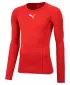 Funkčná košeľa mužov PUMA LIGA BASELAYER TEE LS 655920_01 ČERVENÁ PUMA