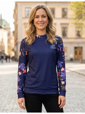 Dámska prémiová funkčná mikina ALTISPORT VOJ/ALW063MI01 TMAVO FIALOVÁ
