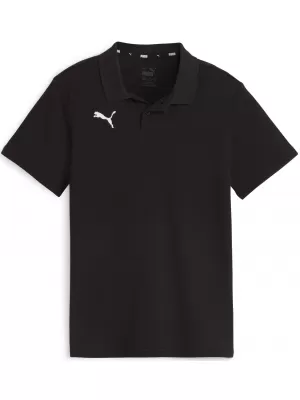 Pánske tričko s golierom PUMA TEAMGOAL CASUALS POLO JR 658606_03 PUMA ČIERNA/PUMA BIELA