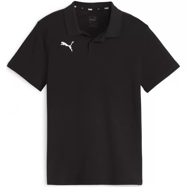  Pánske tričko s golierom PUMA TEAMGOAL CASUALS POLO JR 658606_03 PUMA ČIERNA/PUMA BIELA 