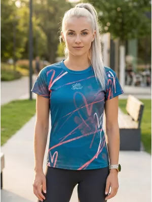 Dámske prémiové funkčné tričko ALTISPORT VOJ/ALW082TR01 PETROLEJ