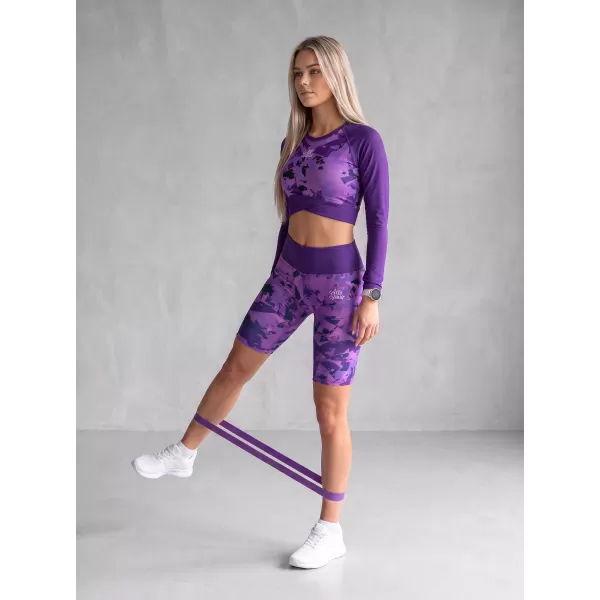  Dámske legíny nad kolená premium ALTISPORT VOJ/ALW110LEG02 FIALOVÁ 