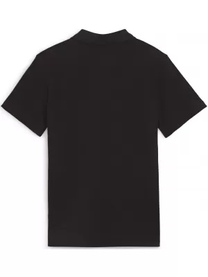 Pánske tričko s golierom PUMA TEAMGOAL CASUALS POLO JR 658606_03 PUMA ČIERNA/PUMA BIELA