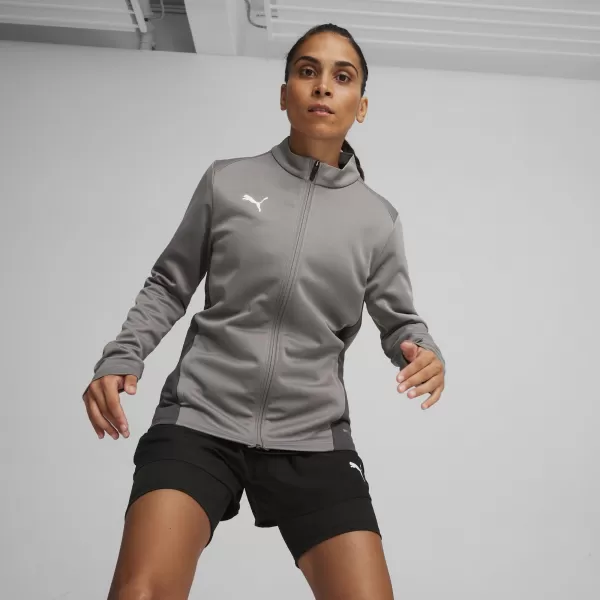  Dámska bunda PUMA TEAMGOAL TRAINING JACKET WMN 658635_13 LIATINA/BIELA/TIEŇOVÁ ŠEDÁ 