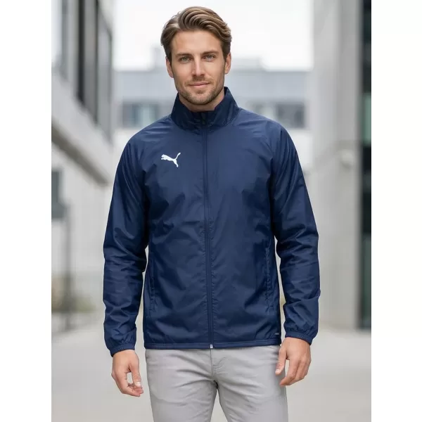  Pánska bunda PUMA TEAMGOAL ALL WEATHER JACKET 659038_06 PUMA NAVY/PUMA WHITE 