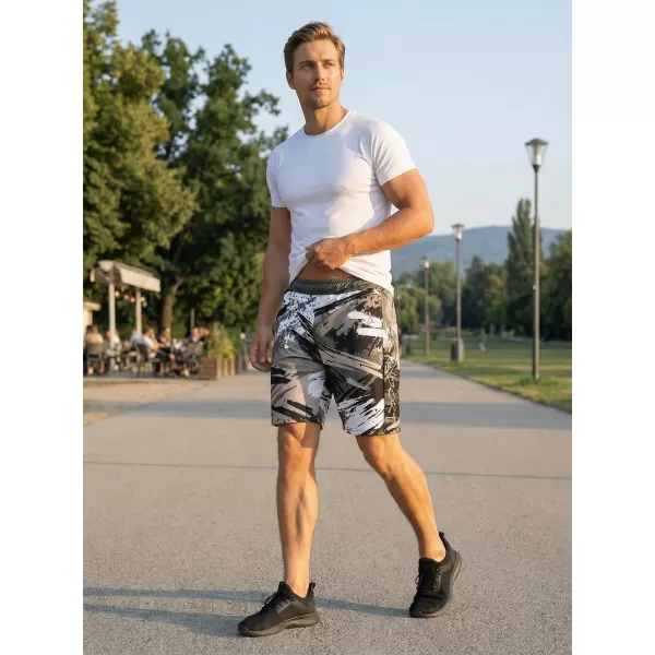  Prémiové pánske funkčné šortky ALTISPORT VOJ/ALM014KRA01 ČIERNA ŠEDÁ 