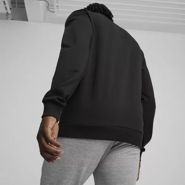  Pánska mikina PUMA TEAMGOAL CASUALS CREW NECK S 658592_03 PUMA ČIERNA/PUMA BIELA 