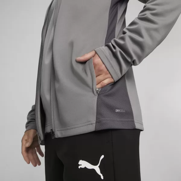  Sako PUMA TEAMGOAL TRAINING JACKET 658633_13 LIATINA/BIELA/TIEŇOVÁ ŠEDÁ 