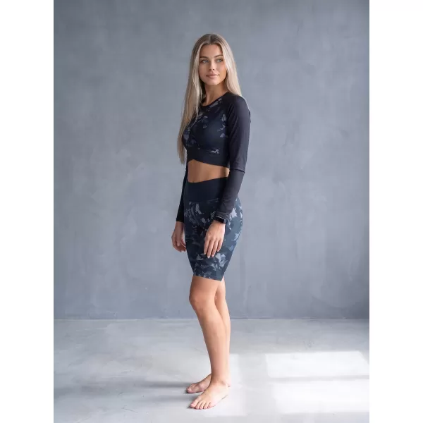  Dámske legíny nad kolená premium ALTISPORT VOJ/ALW110LEG02 ČIERNA 