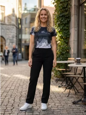 Dámske prémiové funkčné tričko ALTISPORT VOJ/ALW089TR01 ČIERNA