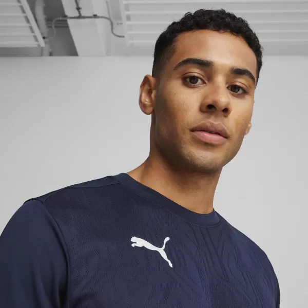  Pánske funkčné tričko PUMA TEAMFINAL TRAINING JERSEY 658557_06 PUMA NAVY/PUMA SILVER 