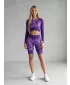 Dámske legíny nad kolená premium ALTISPORT VOJ/ALW110LEG02 FIALOVÁ