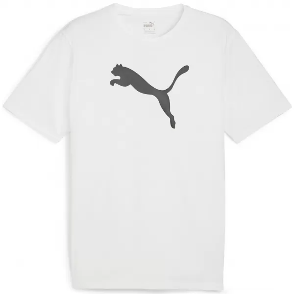  Pánske tričko PUMA TEAMRISE LOGO JERSEY COTTON 658705_04 PUMA BIELA/PUMA ČIERNA 