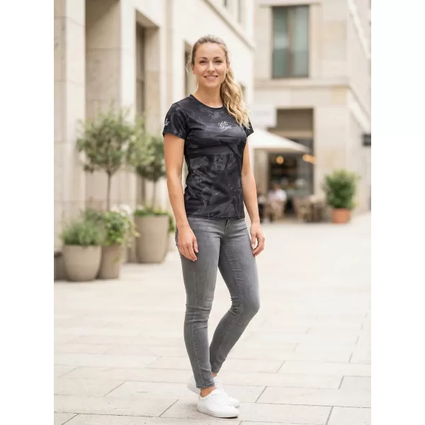  Dámske prémiové funkčné tričko ALTISPORT VOJ/ALW096TR01 ČIERNA 