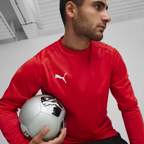  Pánska mikina PUMA TEAMGOAL TRAINING SWEAT 658649_01 PUMA RED/PUMA WHITE/FAST RED 