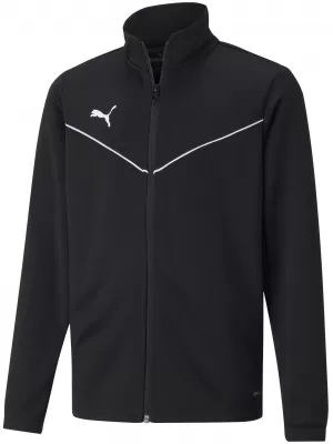 Sako PUMA TEAMRISE TRG POLY JACKET JR 657393_03 PUMA ČIERNA/PUMA BIELA