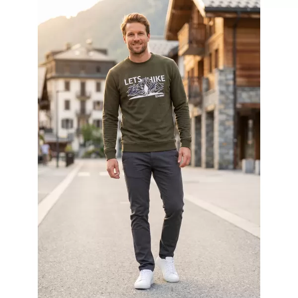  Pánska mikina ALTISPORT ALM190406 VOJENSKÉ 