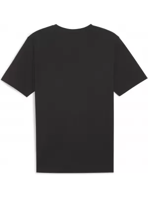 Pánske tričko PUMA TEAMRISE LOGO JERSEY COTTON 658705_03 PUMA ČIERNA/PUMA BIELA