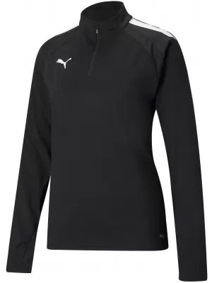 Dámska bunda PUMA TEAMLIGA 1/4 ZIP TOP W 657253_03 PUMA ČIERNA/PUMA BIELA