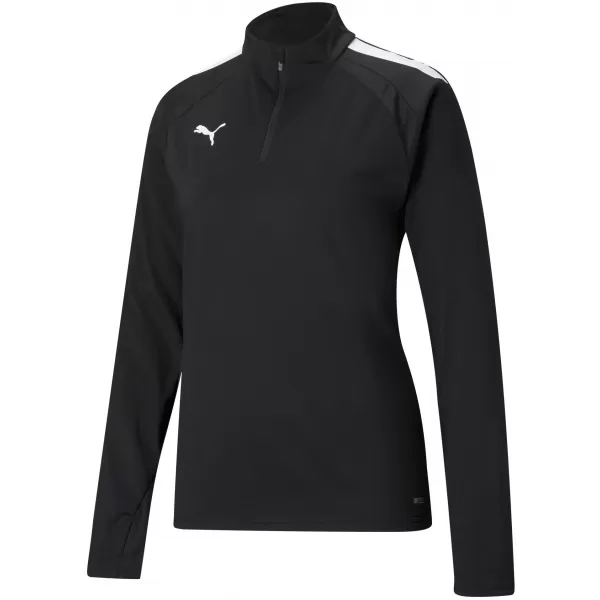  Dámska bunda PUMA TEAMLIGA 1/4 ZIP TOP W 657253_03 PUMA ČIERNA/PUMA BIELA 