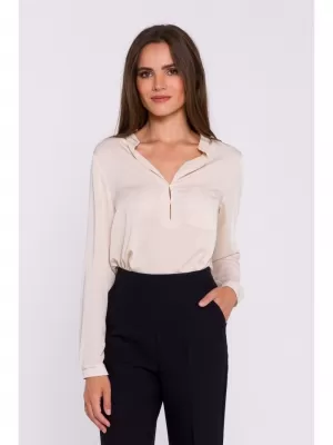 Dámska blúzka STYLOVE S375 BÉŽOVÁ