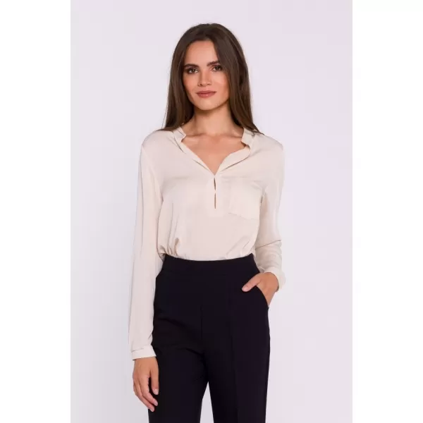  Dámska blúzka STYLOVE S375 BÉŽOVÁ 