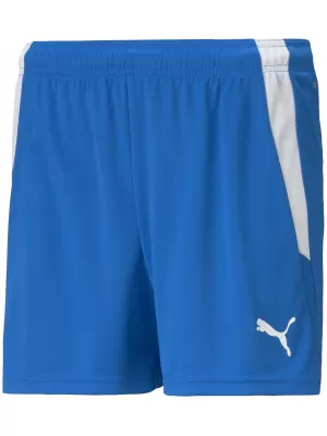 Dámske šortky PUMA TEAMLIGA SHORTS W 704936_02 ELEKTRICKÁ MODRÁ LIMONÁDA