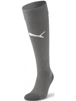 Futbalové ponožky PUMA TEAM LIGA SOCKS 703438_43 SMOKED PEARL/ ÚDENÁ PERLA/PUMA BIELA