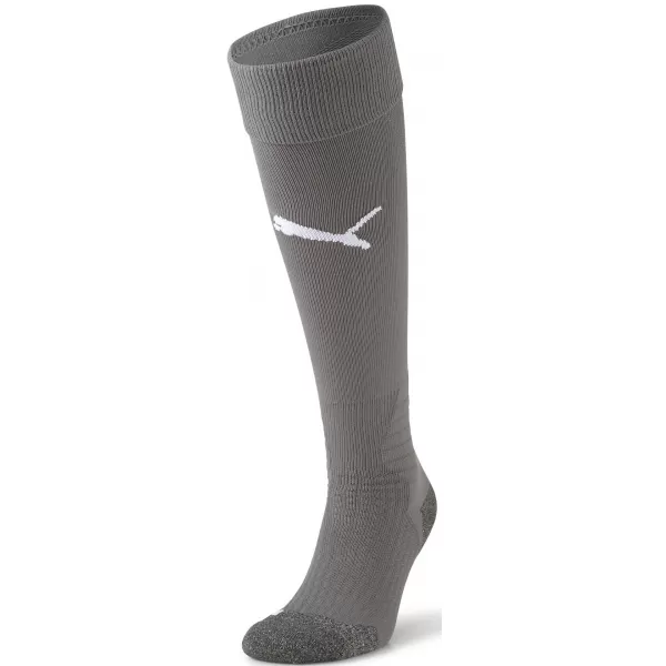 Futbalové ponožky PUMA TEAM LIGA SOCKS 703438_43 SMOKED PEARL/ ÚDENÁ PERLA/PUMA BIELA 